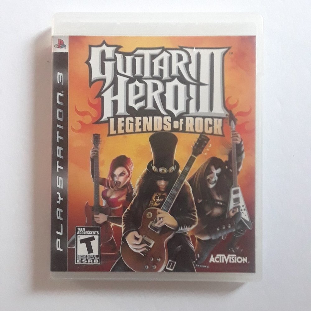 Guitar Hero 3 Legends of Rock (PlayStation 3) PS3 No Manual